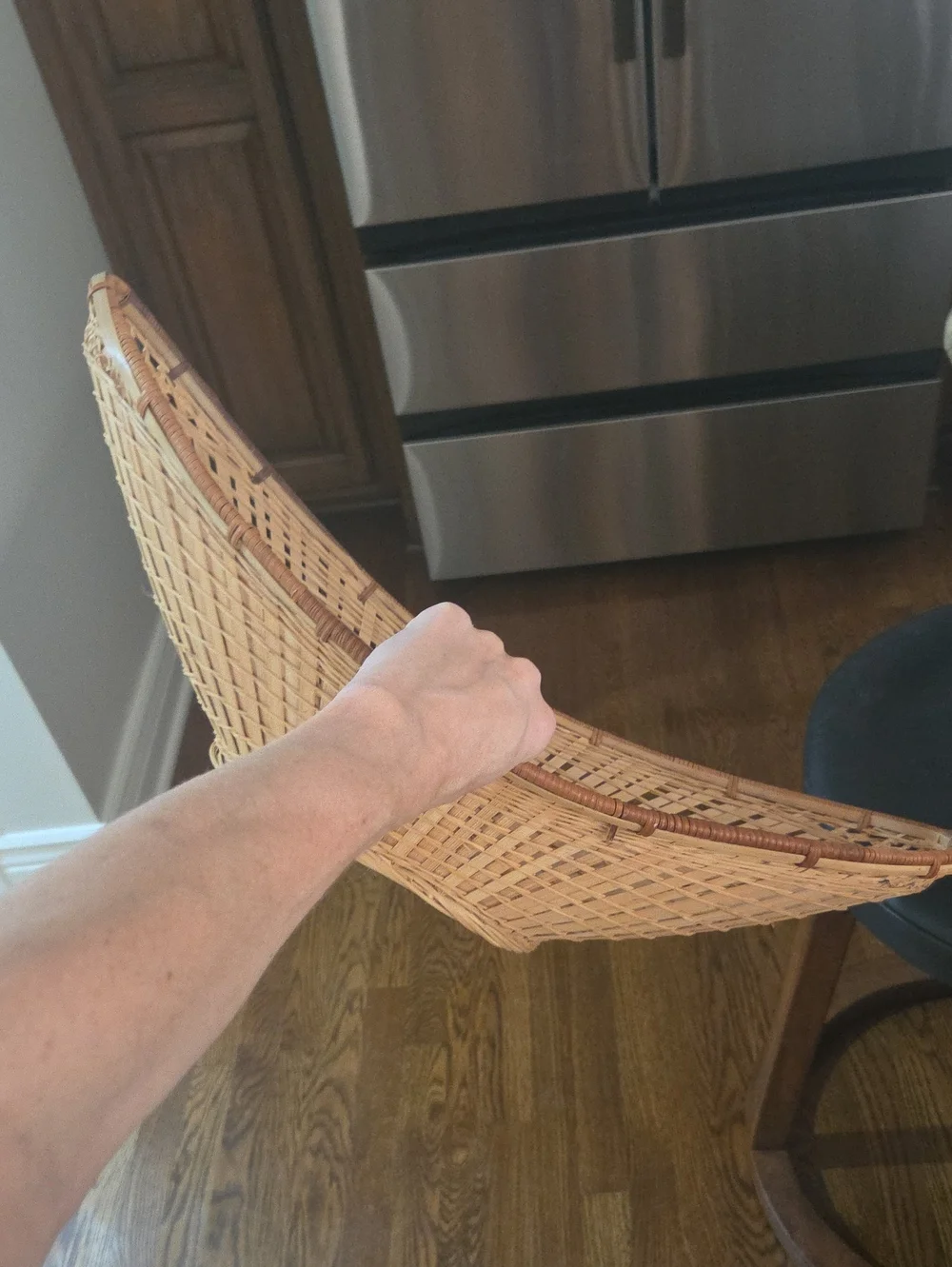 Woven Rattan Decorative Bowl - Natural Brown